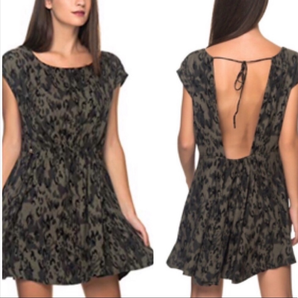 Free People Fake Love Print Mini Dress